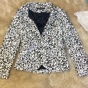 Leopard blazer